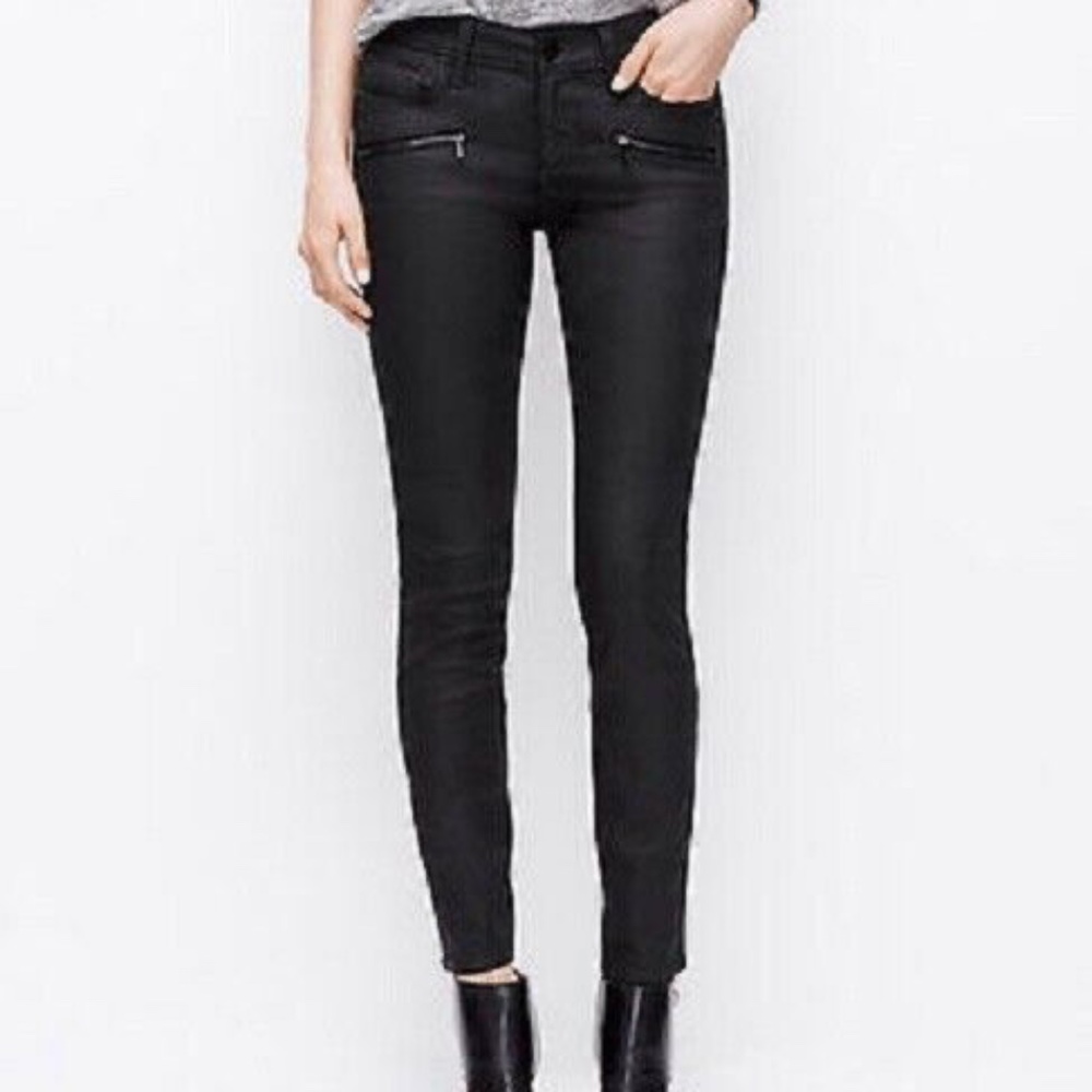 ANN TAYLOR LOFT  COATED MODERN SKINNY